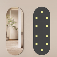 Hot Selling Flexible Acrylic Plastic Mirror Sheets Wall Stickers Full Length Frameless Full Body Mirror Tiles for Bedroom