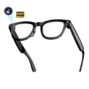 Smart Glasses With Camera 8MP Ultra Hd Bluetooth For Photos Calls Music Playback And Wifi Transfer Black Transparent Lenses - Product Image 5