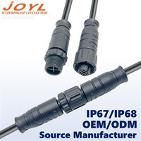 Connecteur de borne à courant élevé robuste JOYL M10, contacts en cuivre plaqué or, étanche IP67/IP68, certifié CE/RoHS pour