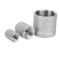Raccord de tuyauterie en acier inoxydable 304, raccord femelle, raccord complet, raccord demi-couplage