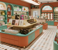 Vitrine de comptoir en MDF Funroad avec éclairage LED pour les magasins de détail, les grands magasins, les salles d'exposition d'entreprises, les centres commerciaux - Présentoir pour jouets