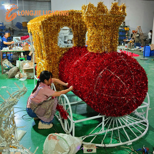 Tren de Año Nuevo de decoración comercial, luces de Navidad 3D grandes de 3M - Product Image 4