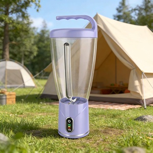 เครื่องคั้นน้ำผลไม้ไฟฟ้าแบบพกพาไร้สายขนาด 1000 มล. รุ่นใหม่ ชาร์จผ่าน USB พร้อมเครื่องบดสับอาหาร สำหรับใช้ในบ้านและการเดินทาง - Product Image 1