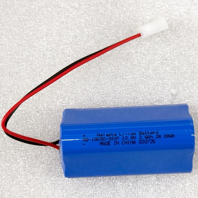 Melasta Rechargeable 18650 Lithium Ion Battery Hottest ODM OEM Custom 10.8V 2600mAh 3S1P Li-ion Battery Pack for Medical Devices