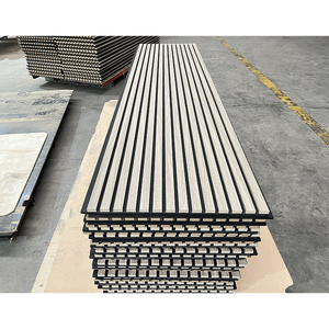 Pannelli acustici in fibra di poliestere griglia fonoassorbente bordo striscia di <span class=keywords><strong>legno</strong></span> per sala conferenze <span class=keywords><strong>parete</strong></span> di fondo - Product Image 5