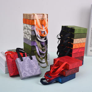 拉出式pe膜悬挂首饰盒抽屉滑动珠宝礼品盒带丝带手柄 - Product Image 3