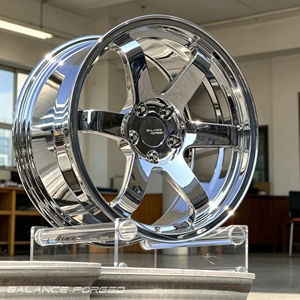 ล้อฟอร์จ <span class=keywords><strong>TE</strong></span>-<span class=keywords><strong>37</strong></span> ขนาด 18 19 20 นิ้ว 5x114.3 5x120 5x112 สีโครเมียมเงิน สำหรับรถแข่ง JDM ซูปรา สกายไลน์ ซีวิค ทาโคมา - Product Image 3