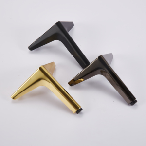 أرجل أريكة حديثة على شكل حرف <span class=keywords><strong>Y</strong></span> من الحديد المطلي بالذهب لغرفة النوم وورشة العمل والمنزل والحانة - للاستخدام الخارجي سهلة التركيب - Product Image 1