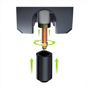 Creality Hi K2 Plus Kit d'accessoires pour imprimante 3D Original 0.2mm Licorne Hotend Buses 2PCS Extruder Replacement Buses Compatible - Product Image 1