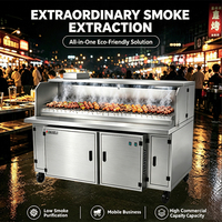Venta Directa de Fábrica, Parrilla de Carbón Comercial con Certificación CE para Camiones de Comida, con Precipitador Electrostático (ESP) para Mercados Nocturnos
