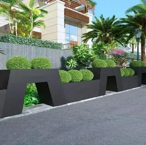 Mới thực hiện đặc biệt hình ngoài trời lớn lên Vườn Nhà máy hộp tùy chỉnh vườn nhà máy corten thép chậu hoa - Product Image 1