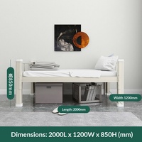Lit superposé double en métal, design moderne et simple, pour dortoir, appartement d'étudiant, mobilier commercial