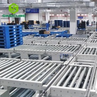 Convoyeur à rouleaux galvanisé Sinocube, table à rouleaux robuste, disposition droite flexible pour ligne de production automatisée