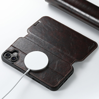 Étui de téléphone SUTENI pour iPhone 18 Pro Max avec recharge sans fil, porte-cartes, support, portefeuille, boucle magnétique, compatible 17 Air 16 Plus 15 14 13 12