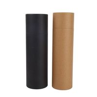 Tube d'emballage rond de thé de papier de boîte de tube de papier d'emballage de cylindre écologique avec la fenêtre claire de PVC