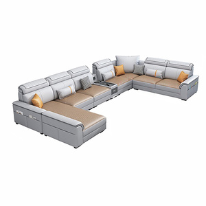 <strong>2025</strong> European Style Minimalist Design Modern Sofa New Royal U Shape Sofa Set Furniture 7 Seater Living Room Sofas