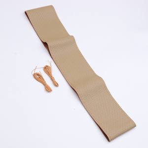 Venta de fábrica, costura a mano, <span class=keywords><strong>funda</strong></span> para <span class=keywords><strong>volante</strong></span> de coche de cuero genuino DIY para Peugeot <span class=keywords><strong>Renault</strong></span> Opel Seat Chevrolet Buick - Product Image 5