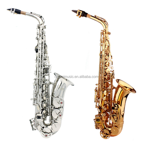 Haute Qualité Saxophone Sax Eb Be Alto E Plat En Laiton Sculpté Motif En Plastique Embouchure SET - Product Image 4