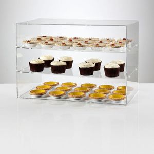 Nhà máy trực tiếp tùy chỉnh rõ ràng Acrylic hiển thị trường hợp S Showcase <span class=keywords><strong>lucite</strong></span> Tủ thực phẩm bánh mì - Product Image 4