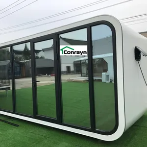 CE Đăng Nhập Cabin Nhỏ Modular Nhà Prefab Bãi Biển Nhà Cắm Trại Prefab Nhà Không Gian Làm Việc Vườn Studios Trực Tiếp