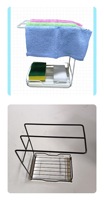 Étagère de rangement murale sans perçage pour essuie-tout, porte-serviettes, support de drainage, rangement intégré pour comptoir de cuisine