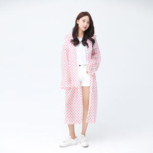 Impermeable para senderismo al aire libre, Poncho de ciclismo grueso para adultos, impermeable de <span class=keywords><strong>lunares</strong></span> transparente portátil EVA, chaqueta de lluvia larga para <span class=keywords><strong>mujer</strong></span> - Product Image 5