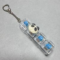 Kawaii 4 Keys Assorted 3D Character Keycap Mechanical Switch Clicker Clear Base Stress Relief Keyboard Fidget Keychain Toy