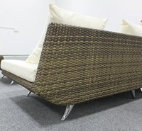 Ensemble de canapés en rotin moderne de luxe pour l'extérieur, chaise longue, mobilier de patio, jardin, villa, resort, imperméable