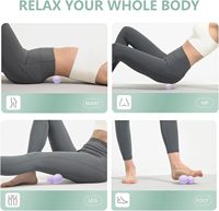 Balle de massage en silicone pour libération myofasciale, thérapie musculaire profonde des points de déclenchement