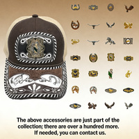 Gorra de Béisbol Unisex con Logo 3D de Metal Estilo Occidental, Informal, Ajustable, de Mezclilla, Lona, Malla, para Pesca, Playa, Camuflaje