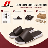 Sandales PVC personnalisées avec logo, deux tons, antidérapantes, à bout ouvert, pour hommes et femmes, pour hôtel, plage, piscine, intérieur et extérieur