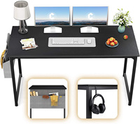 Bureau d'ordinateur/PC moderne nordique personnalisé noir de 31, 39, 47, 55 pouces (80, 100, 120, 140 cm) pour la maison ou le bureau - En vente