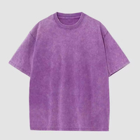 T-shirt pour homme en coton 100% surdimensionné, lavage à l'acide, logo personnalisé en gros, taille S-5XL, streetwear vintage pour homme