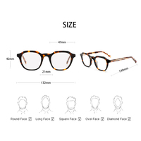 Lunettes polygonales pour hommes avec clip solaire, style moderne, monture en acétate durable, verres PC haute définition