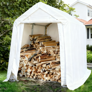 Outdoor Foldable Modern Simple Storage Tent 5' X 8' PE Coated Steel Waterproof Portable <strong>Shed</strong> <strong>for</strong> Bike <strong>Motorcycle</strong> Tools - Product Image 4