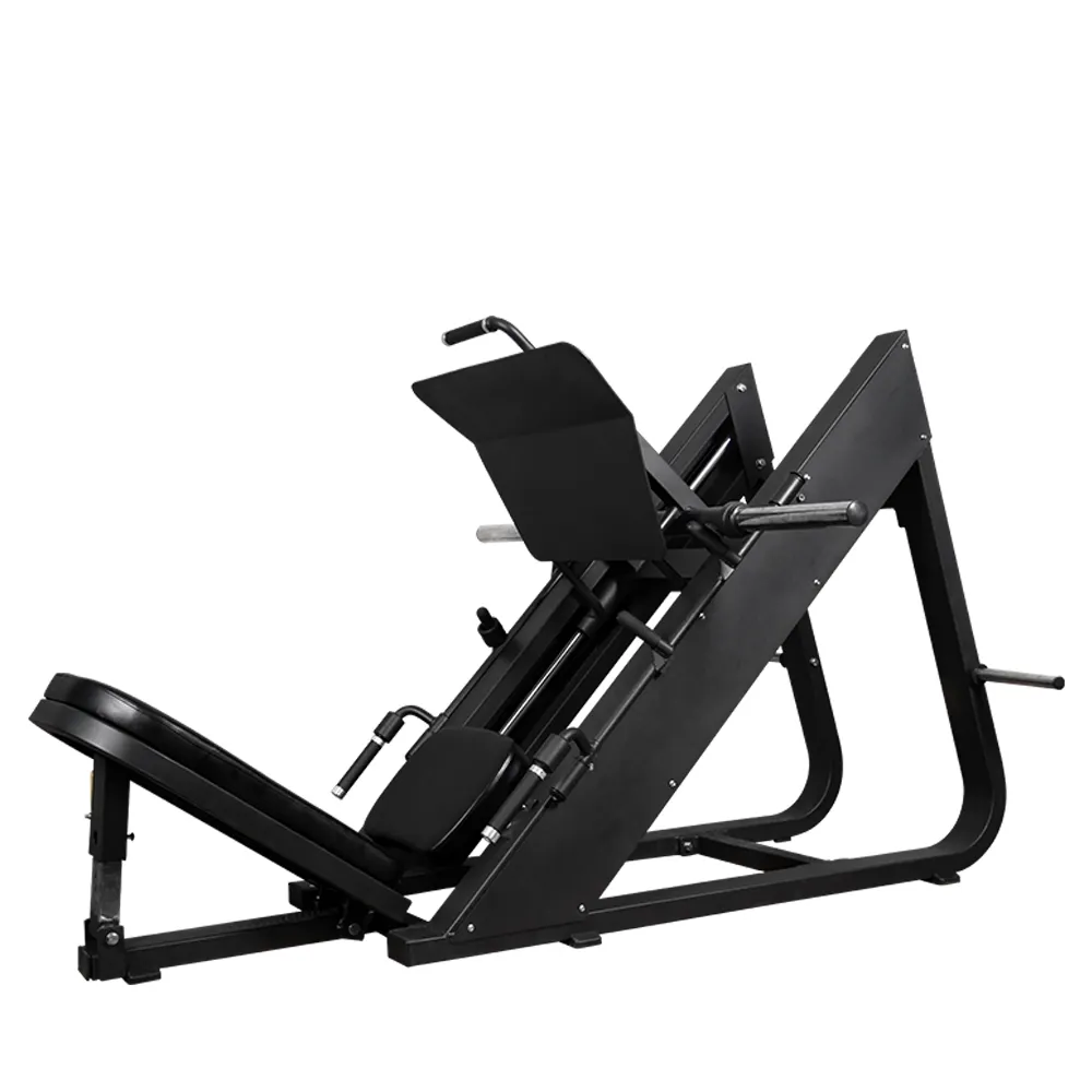 Degree Leg Press Hack Squat Machine Gym Equipment Strength Training Weight Plate Loading Linear