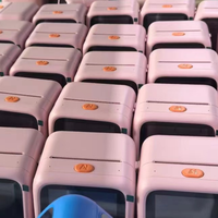 Printer Suara AI untuk Anak-Anak, Printer Thermal Mini untuk Anak-Anak, Printer Stiker Saku Nirkabel WiFi, Mainan Edukasi dengan Layar LCD