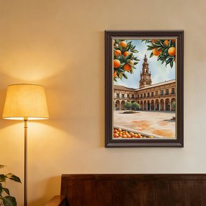 Marco de madera con borde dorado de 16x24 con la frase "El hogar es donde vive el amor" - Product Image 4