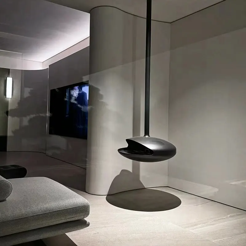 Европейский стиль Декор 3D водяной паровой камин из черной Углеродистой Стали Электрический распыленный подвесной камин с эффектом пламени