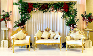 Muebles Tallados para Bodas Musulmanas, Muebles para Bodas Indias, Juego de Sillas para Bodas Reales, EE. UU. - Product Image 1
