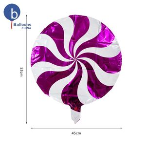 Tùy Chỉnh Phim Hoạt Hình Quảng Cáo Lá Duy Nhất Helium Bóng 18 Inch Vòng Hình Dạng In Kẹo Thiết Kế Đồ Chơi Bên - Product Image 2