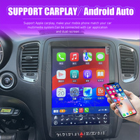 256GB Android 12 Auto Radio Stéréo Récepteur GPS Navigation Sans Fil CarPlay pour Lecteur DSP 1 An pour Dodge Durango 2011-2020