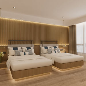 Camas Modernas de Madera para Hotel, Juego de Muebles para Sala de Estar y Dormitorio, Venta al Por Mayor de Fábrica, Muebles para el Hogar y Hoteles - Product Image 2