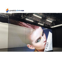 Écran LED flexible d'intérieur P3.9 Écran holographique ultra-fin avec pilote LED intégré intégré Écran LED transparent