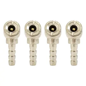 4pcs Air Chucks Tube Open Type Ball Foot Air Chuck For 8mm Air Hose Tire Inflation Deflation Tool Accessory Tire Valve Acc