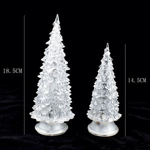 Acrylic Multi-Color Glowing Christmas <b>Tree</b> with <b>LED</b> Lights Crystal Sparkling Desktop Figurine for Outdoor Party Decorations - Product Image 6