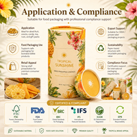 Kartonnen voedselveilige verpakkingen van kraftpapier, cilindervormige dozen voor gedroogd fruit, geschikt voor snackmerken, FSC, FDA, OEM