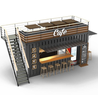 Vente flash : Kiosque portable de 20 pieds, modifié, préfabriqué, modulaire, café, conteneur d'expédition, bar
