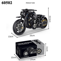 579 + pièces 1:8 modèle construction jouet briques MOC jouets cadeau pour enfants adulte Construction vélo véhicule tige moto construire blocs ensemble