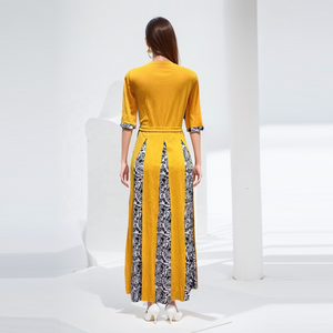 <strong>New</strong> <strong>Fashionable</strong> <strong>Fashionable</strong> Style Waistband Featured Pattern African <strong>Kitenge</strong> Women Elegant Printed Dress2023 - Product Image 4